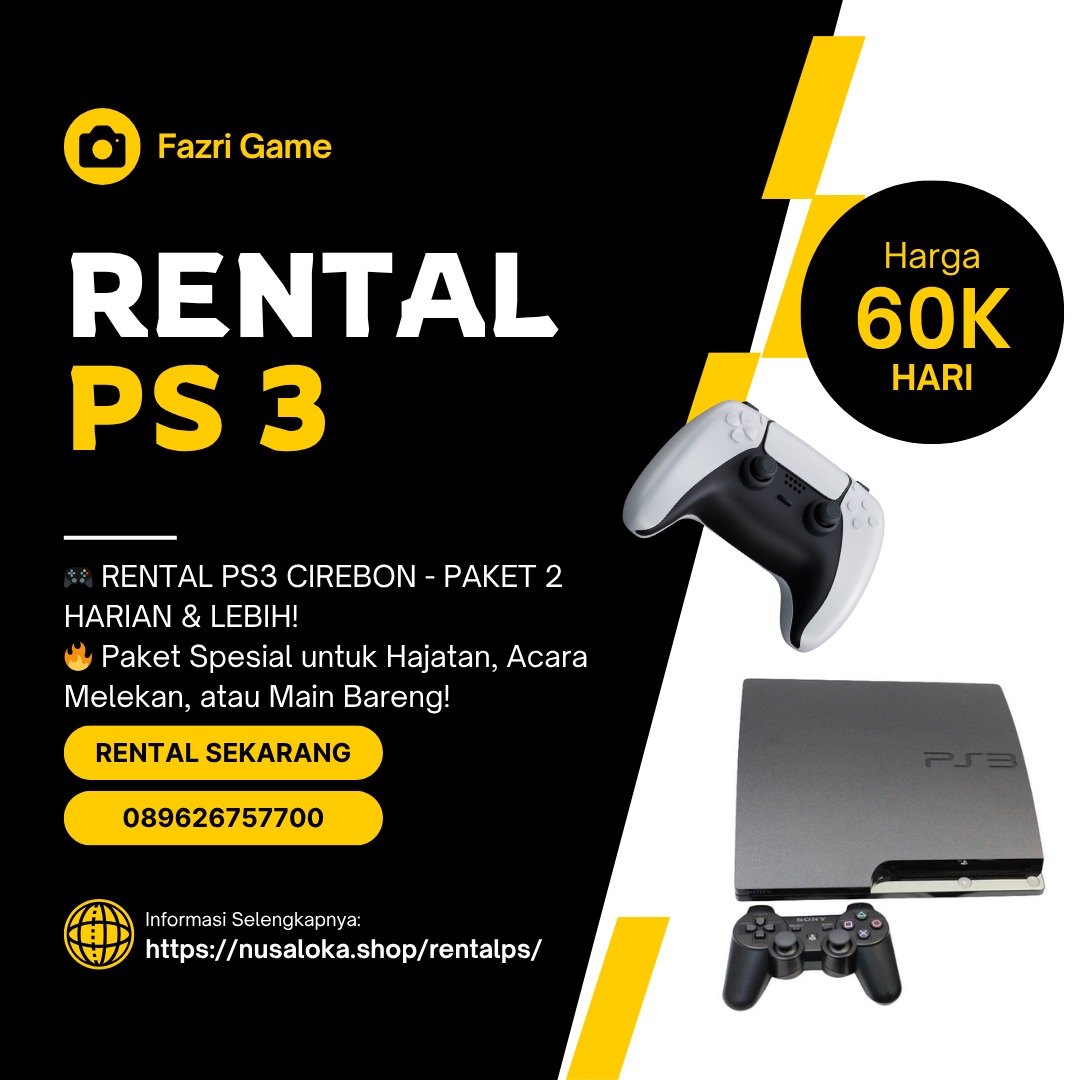 Promo Rental PS3 Cirebon